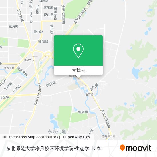 东北师范大学净月校区环境学院-生态学地图