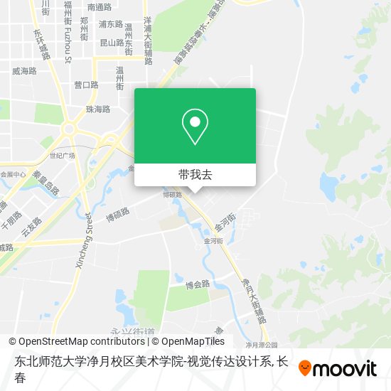 东北师范大学净月校区美术学院-视觉传达设计系地图