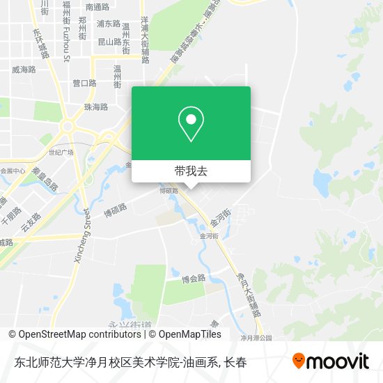 东北师范大学净月校区美术学院-油画系地图
