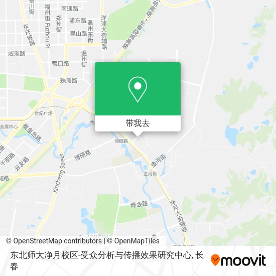东北师大净月校区-受众分析与传播效果研究中心地图