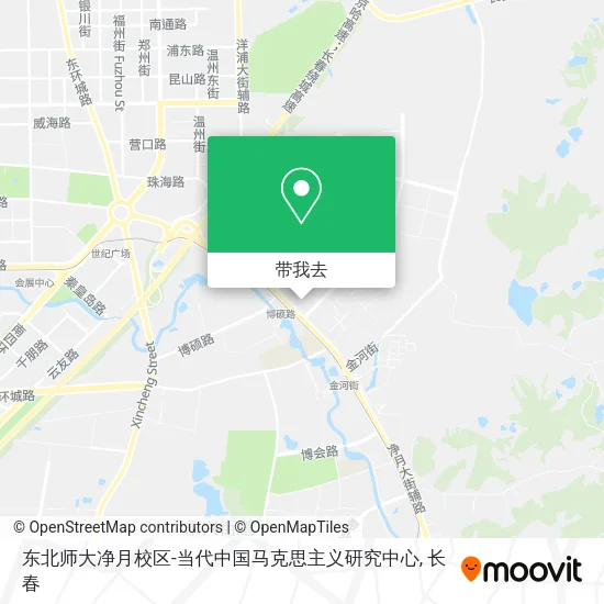 东北师大净月校区-当代中国马克思主义研究中心地图