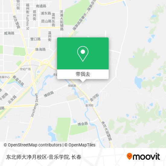 东北师大净月校区-音乐学院地图