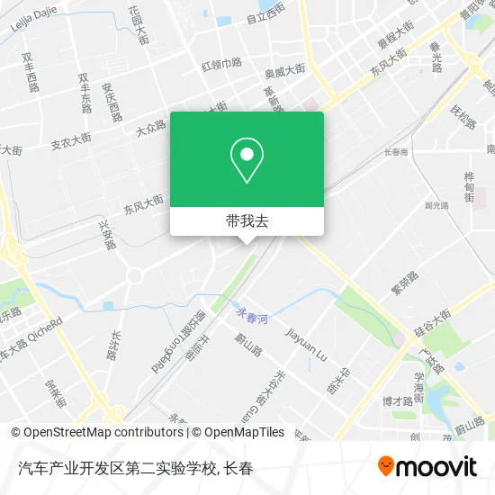 汽车产业开发区第二实验学校地图