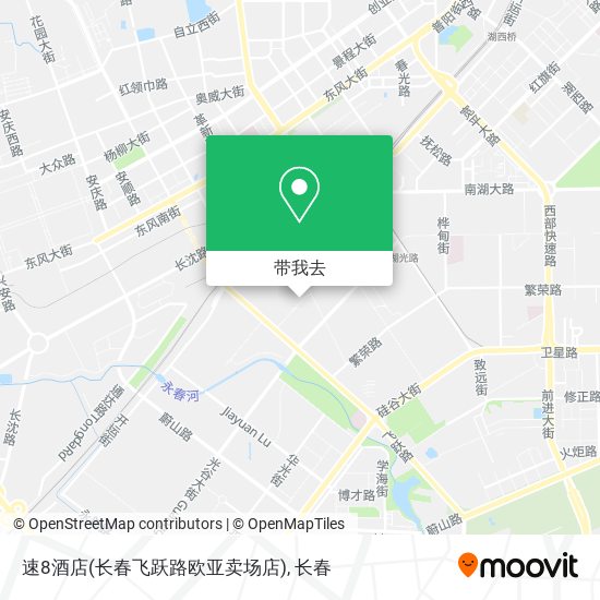 速8酒店(长春飞跃路欧亚卖场店)地图