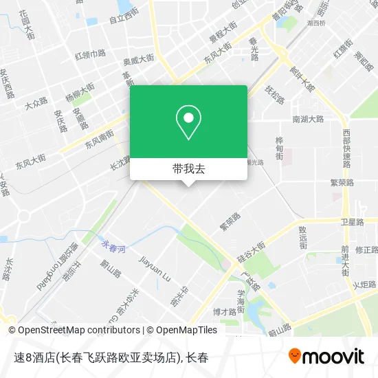 速8酒店(长春飞跃路欧亚卖场店)地图