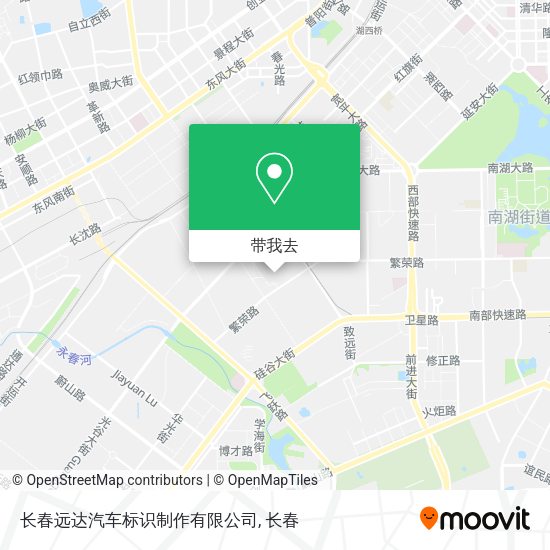 长春远达汽车标识制作有限公司地图