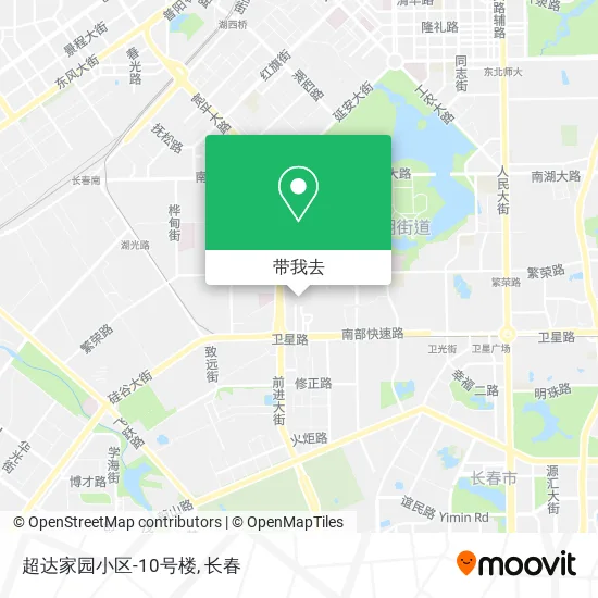超达家园小区-10号楼地图