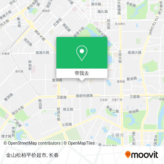 金山松柏平价超市地图