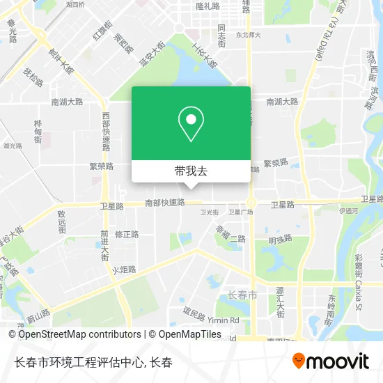 长春市环境工程评估中心地图