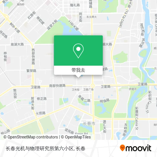 长春光机与物理研究所第六小区地图