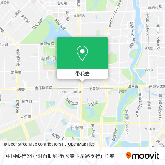 中国银行24小时自助银行(长春卫星路支行)地图