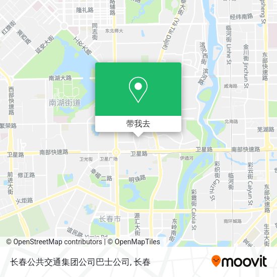 长春公共交通集团公司巴士公司地图