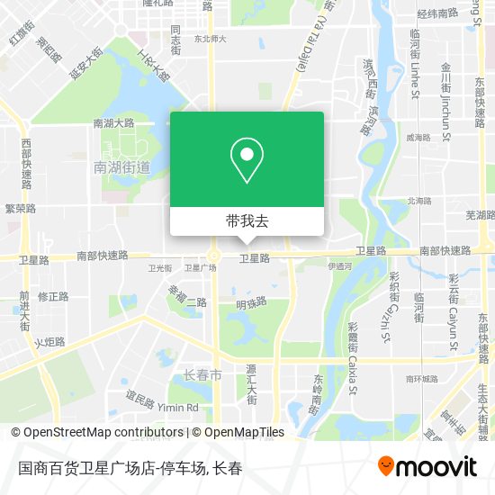 国商百货卫星广场店-停车场地图