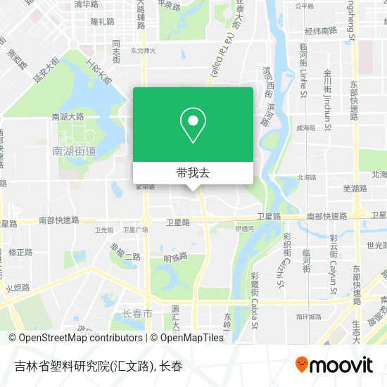 吉林省塑料研究院(汇文路)地图