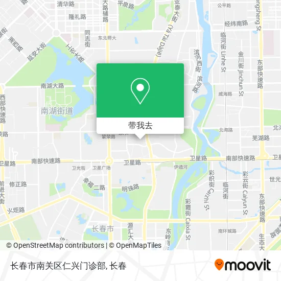 长春市南关区仁兴门诊部地图