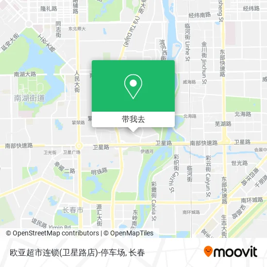 欧亚超市连锁(卫星路店)-停车场地图