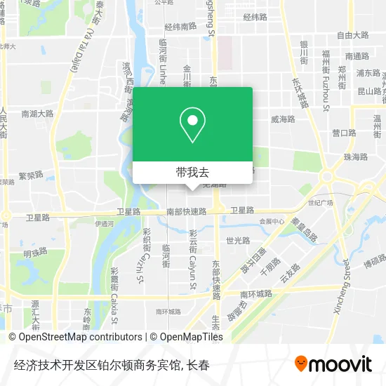 经济技术开发区铂尔顿商务宾馆地图