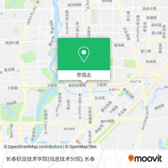 长春职业技术学院(信息技术分院)地图