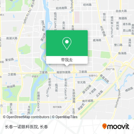 长春一诺眼科医院地图