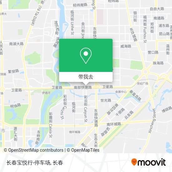 长春宝悦行-停车场地图