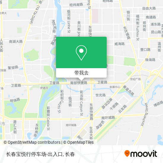 长春宝悦行停车场-出入口地图