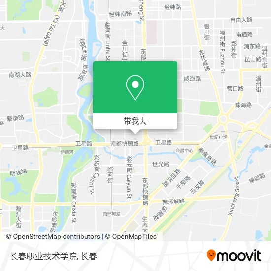 长春职业技术学院地图