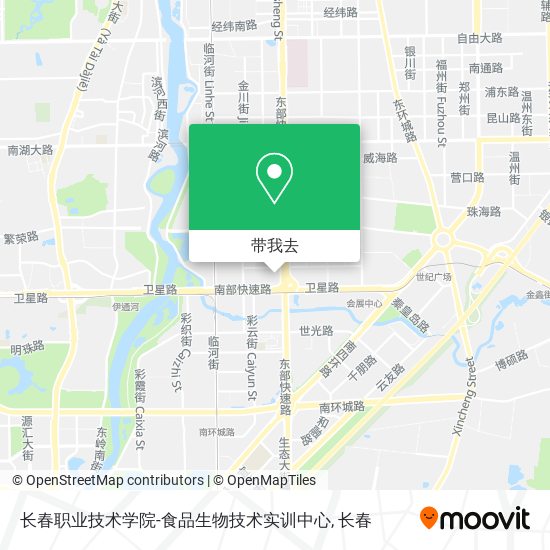 长春职业技术学院-食品生物技术实训中心地图