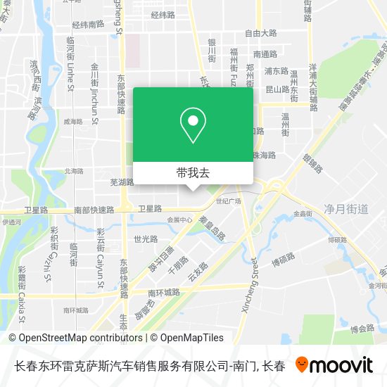 长春东环雷克萨斯汽车销售服务有限公司-南门地图