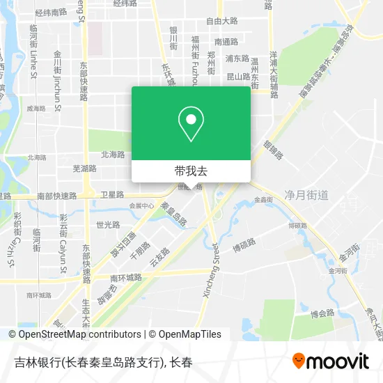 吉林银行(长春秦皇岛路支行)地图
