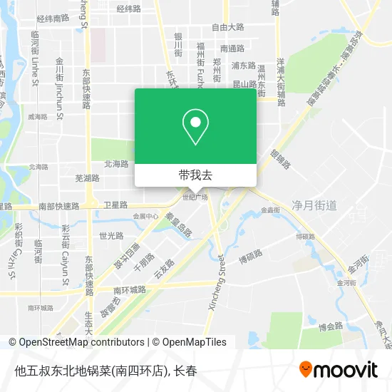 他五叔东北地锅菜(南四环店)地图