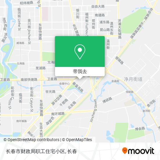 长春市财政局职工住宅小区地图