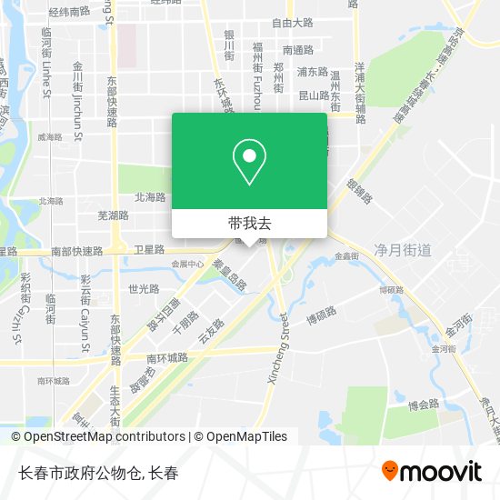 长春市政府公物仓地图