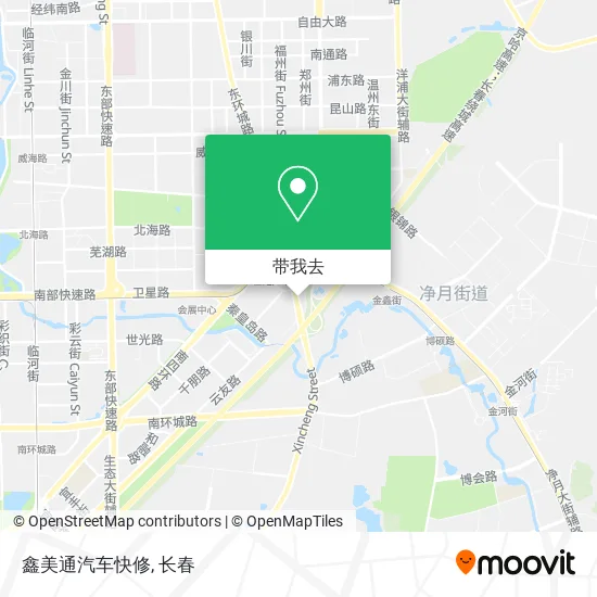 鑫美通汽车快修地图