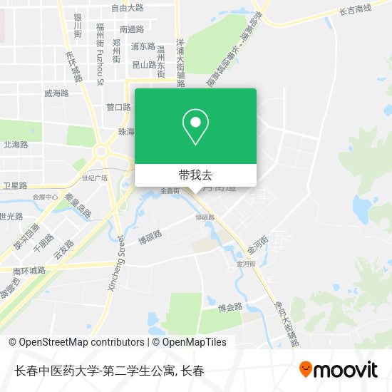 长春中医药大学-第二学生公寓地图