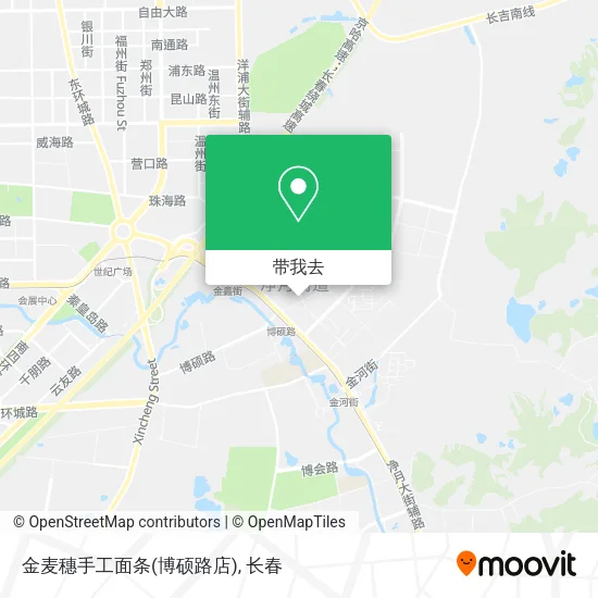 金麦穗手工面条(博硕路店)地图