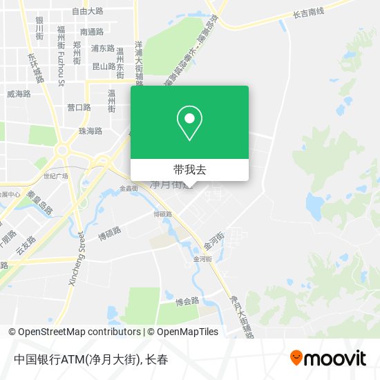 中国银行ATM(净月大街)地图