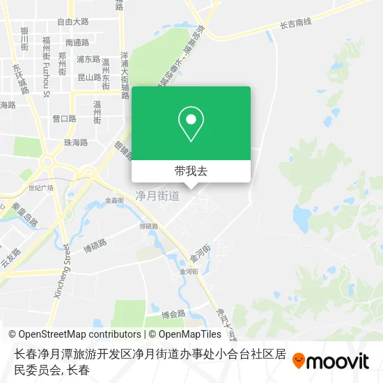 长春净月潭旅游开发区净月街道办事处小合台社区居民委员会地图