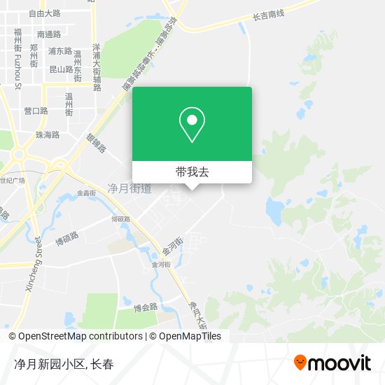 净月新园小区地图