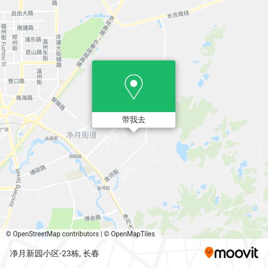 净月新园小区-23栋地图