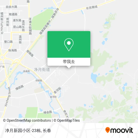 净月新园小区-23栋地图