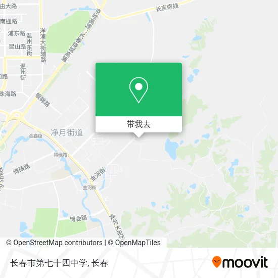 长春市第七十四中学地图