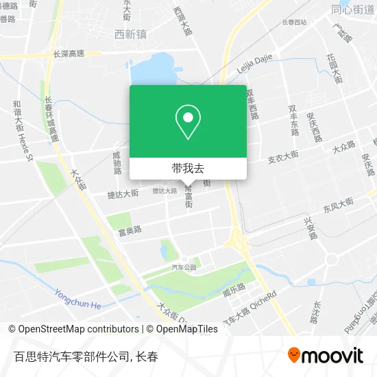 百思特汽车零部件公司地图
