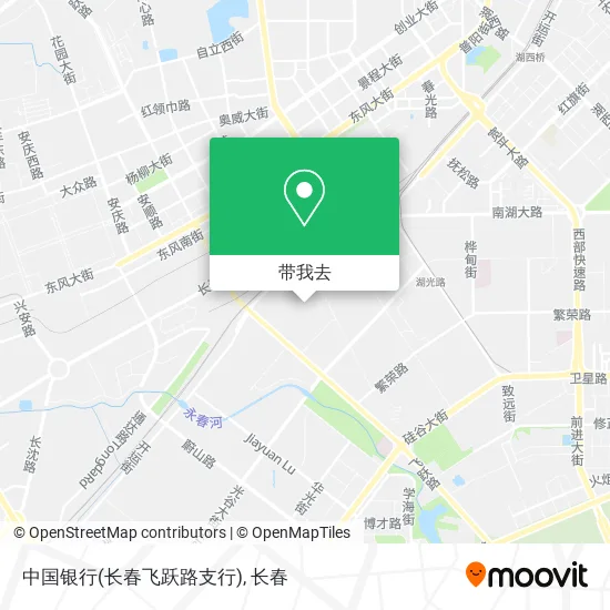 中国银行(长春飞跃路支行)地图