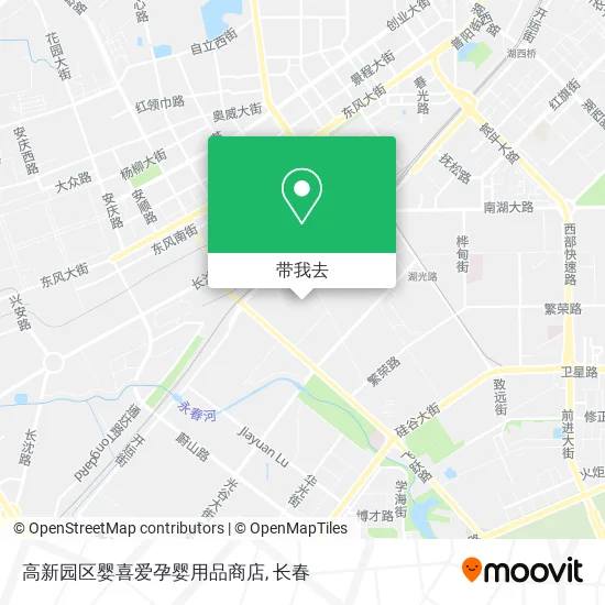 高新园区婴喜爱孕婴用品商店地图