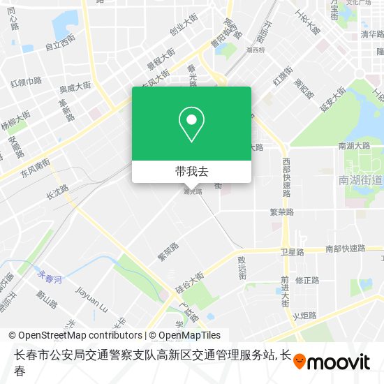 长春市公安局交通警察支队高新区交通管理服务站地图