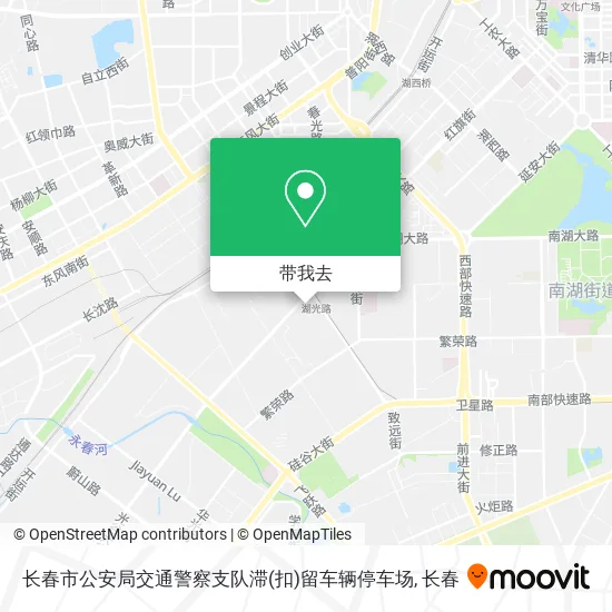 长春市公安局交通警察支队滞(扣)留车辆停车场地图