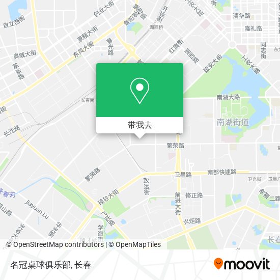 名冠桌球俱乐部地图