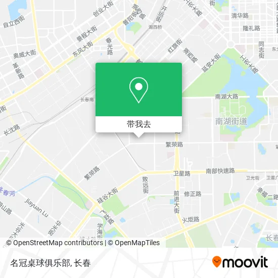 名冠桌球俱乐部地图