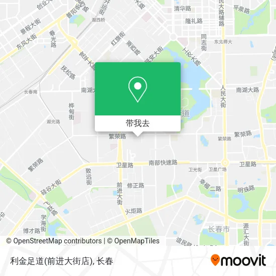 利金足道(前进大街店)地图