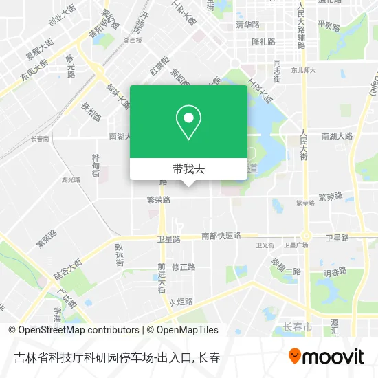 吉林省科技厅科研园停车场-出入口地图